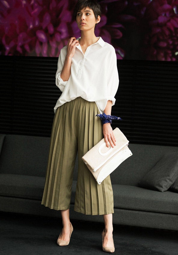 ワッシャー前結びシャツ「STYLEST」2,850円（税込）／画像提供：STYLEST