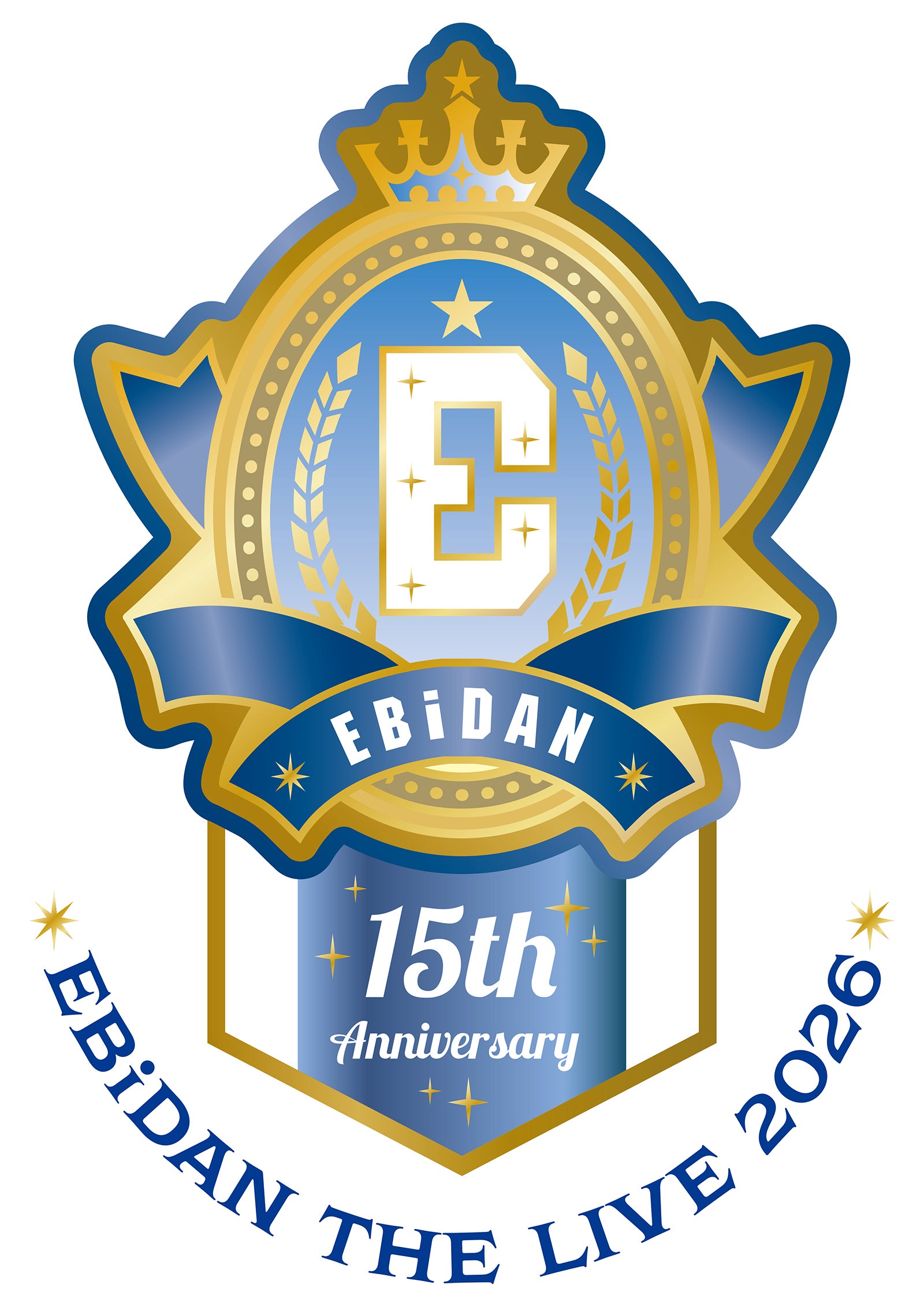 「EBiDAN THE LIVE 2026 15th Anniversary」ロゴ（提供写真）