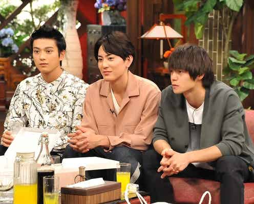 窪田正孝・新田真剣佑・間宮祥太朗“イケメントリオ”登場 さんまの洗礼浴びる