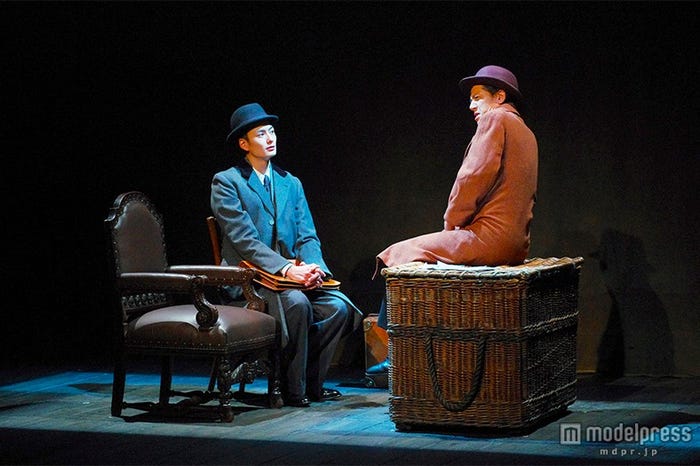 舞台「ウーマン・イン・ブラック<黒い服の女>」公開稽古の様子/撮影:御堂義乘