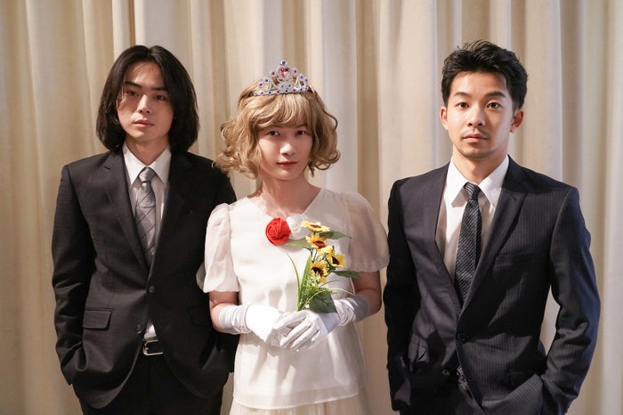 菅田将暉、神木隆之介、仲野太賀 「コントが始まる」第3話より(C)日本テレビ