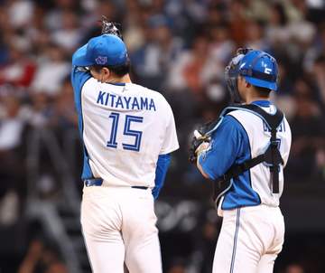 日本ハム 北山、四回1安打無失点→五回に集中打浴びKO 西川に適時打、安田に走者一掃二塁打で一挙4失点「終始リズムに乗ることができませんでした」