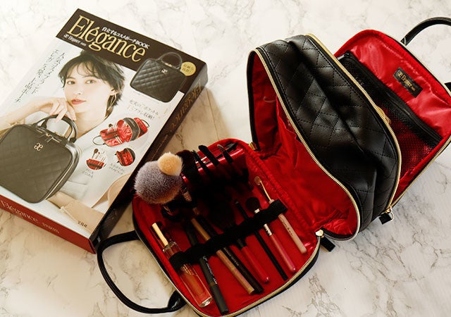 キルティングコスメポーチ エレガンス ムック本 ポーチ