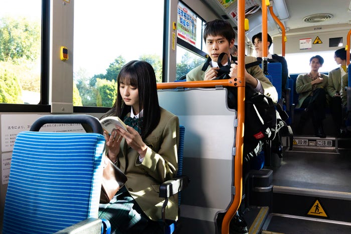 遠藤さくら、細田佳央太/「もしも、イケメンだけの高校があったら」第3話より(C)テレビ朝日