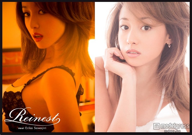 セクシー&ピュアなランジェリーで美肌を披露する沢尻エリカ