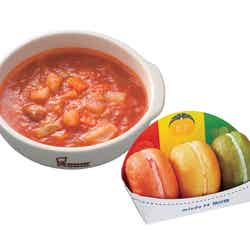 「ベジポップ 3個入り」と「野菜を食べるミネストローネ」セット（500円）／画像提供：株式会社ダスキン