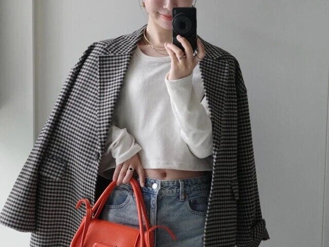 コージーメルトンチェックハーフコート 2025冬gu大人女性おすすめコージーメルトンチェックハーフコート