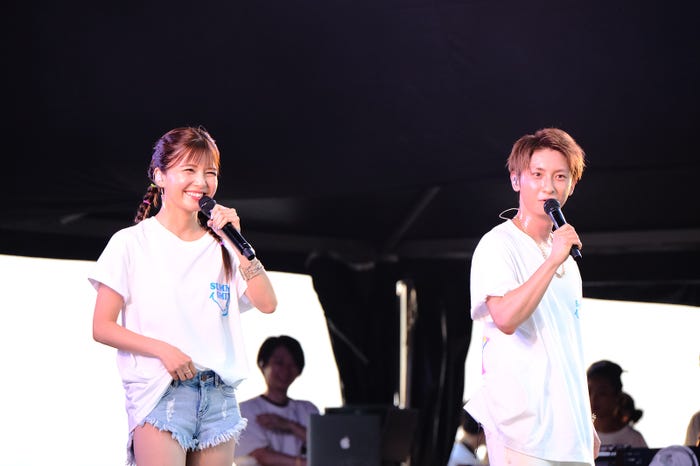 與真司郎、宇野実彩子(画像提供:avex)