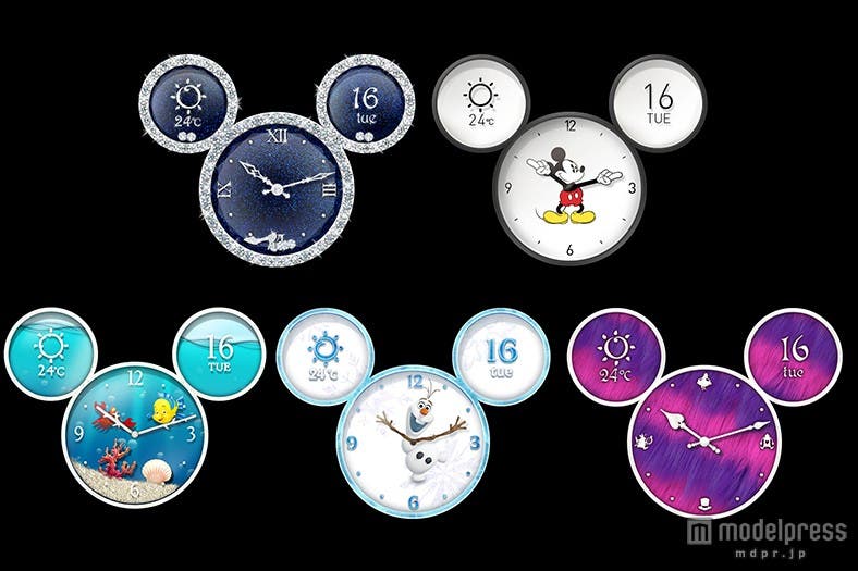 「ミッキーウィンドウ」の時計デザイン/イメージ