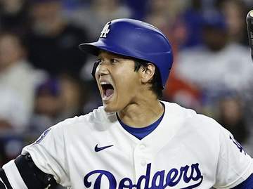大谷翔平の目がまん丸！内角高め99マイルを絶叫しながらよけて四球 目が覚めたような仕草が「楽しそう」「表情がw」
