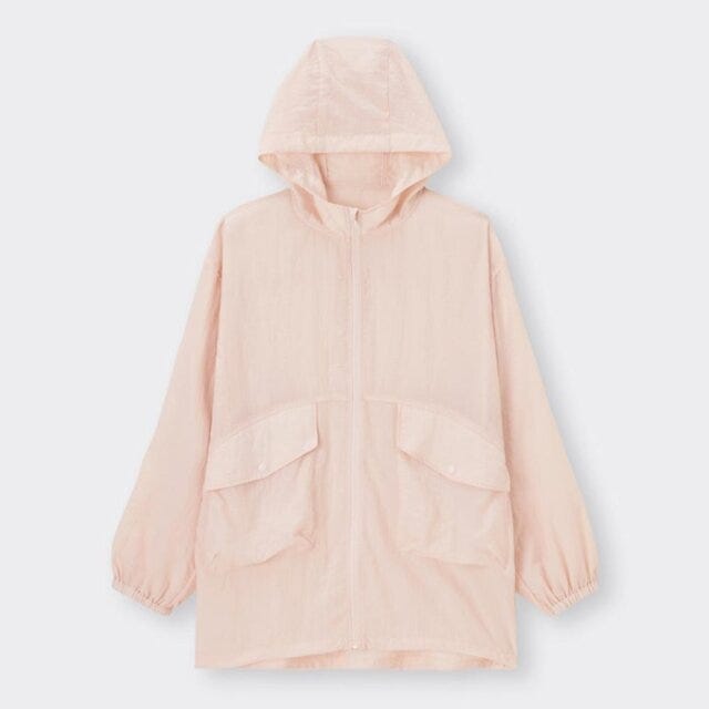 GU　シアー　パーカ　UVカット