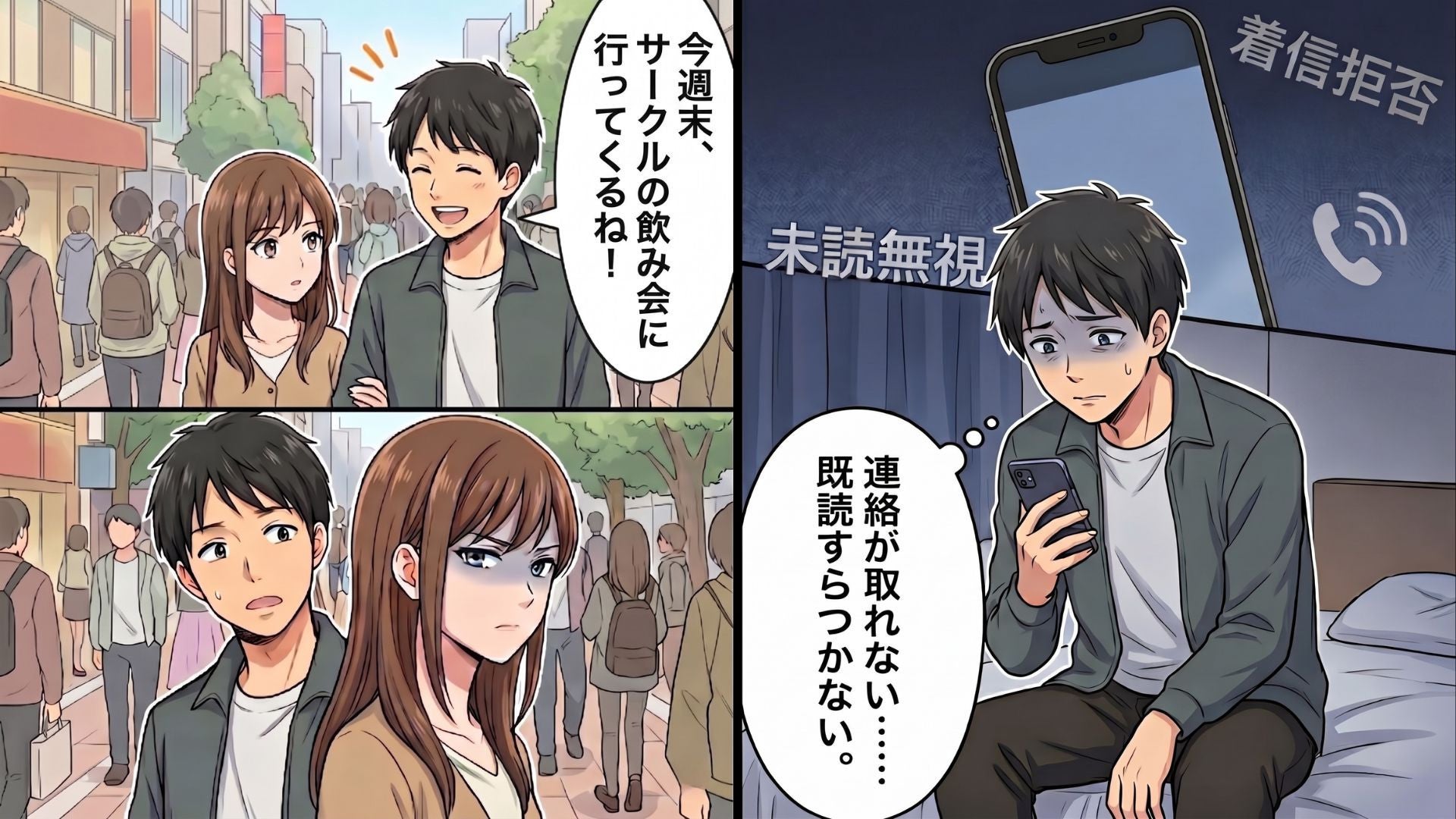 サークルの飲み会を伝えただけで激怒！？彼女が突然【音信不通】になった、まさかの理由とは...！
