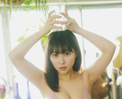 元HKT48田中美久、豊満バストに釘付け 色白美ボディ披露