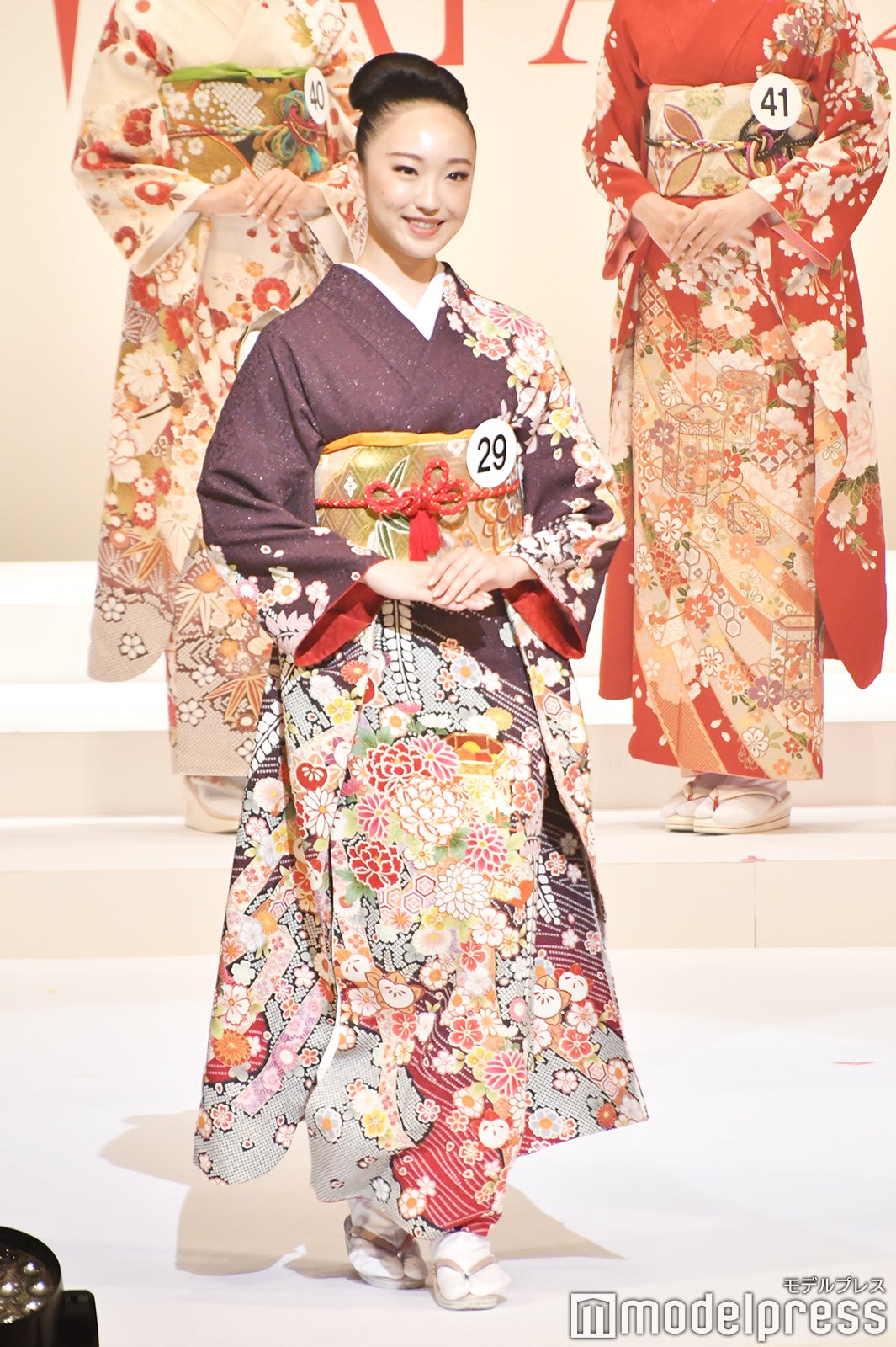 着物審査の様子／「2020ミス・インターナショナル日本代表選出大会」（C）モデルプレス