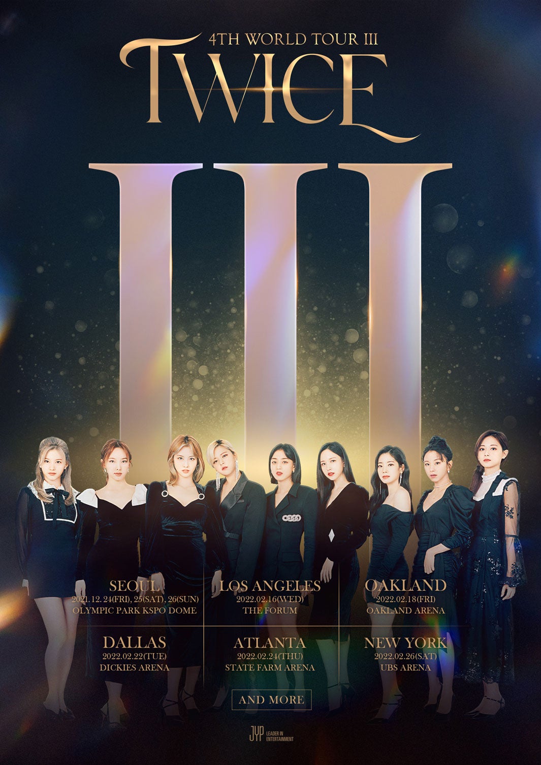 TWICE、ワールドツアー決定 約2年ぶり対面コンサート＜TWICE 4TH WORLD TOUR‘Ⅲ’＞