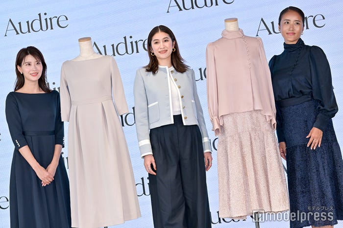 (左から)郡司恭子アナウンサー、有末麻祐子、 LIFE CREATE代表取締役・前川彩香氏 (C)モデルプレス