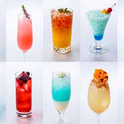 ノンアルコールカクテル 各¥1,900 サービス料別※写真は7月のメニュー/提供画像