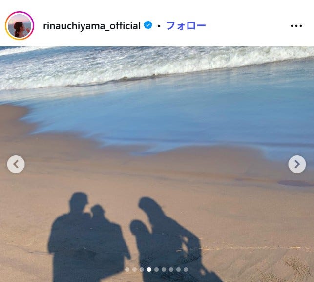 内山理名Instagramより