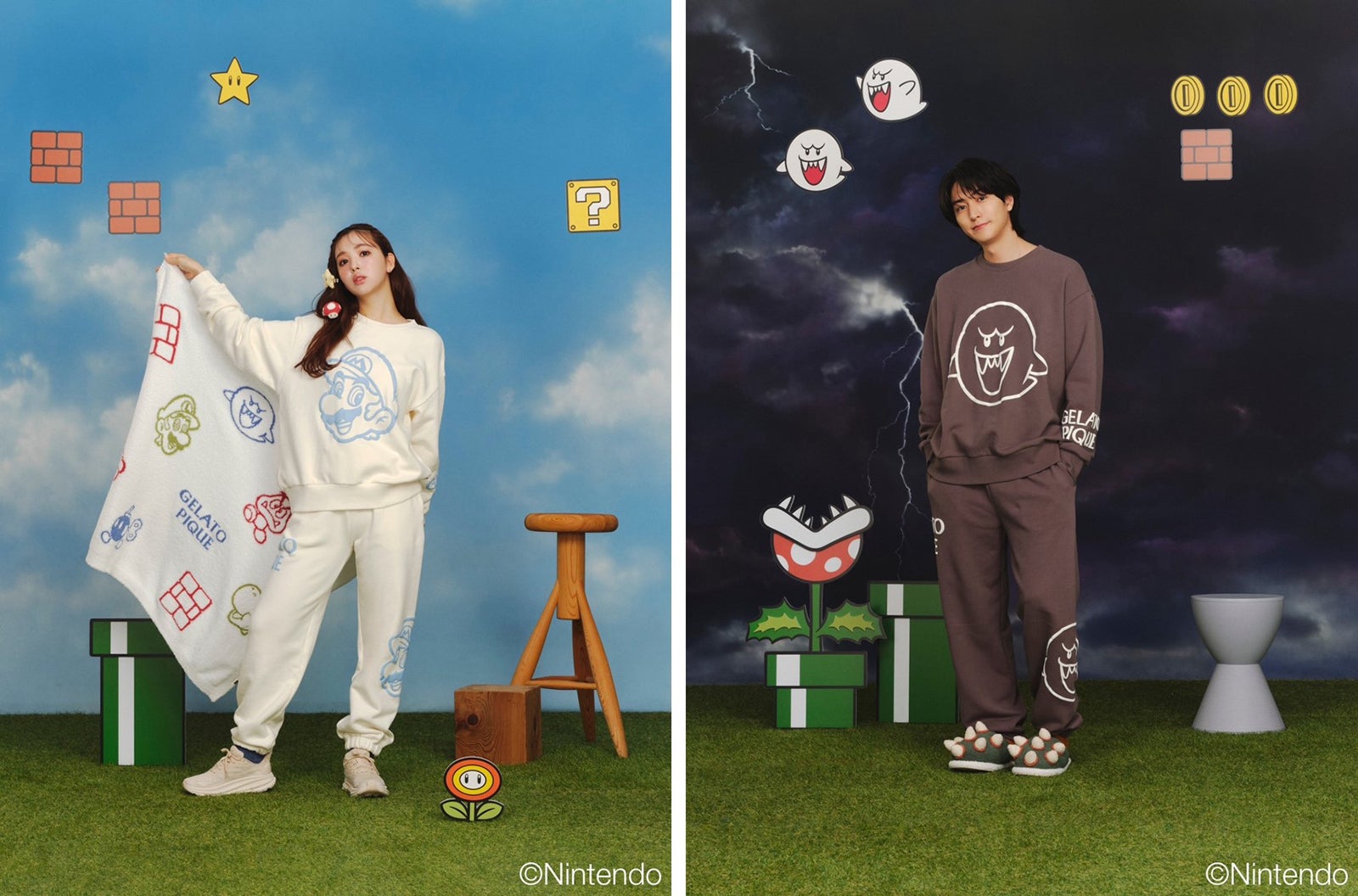 藤田ニコル、稲葉友「SUPER MARIO meets GELATO PIQUE」第4弾コレクション（提供写真）