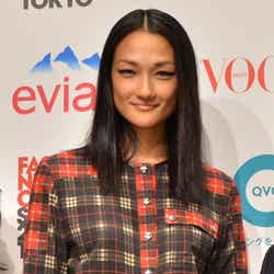 「FASHION’S NIGHT OUT 2013」開催直前記者発表に出席した冨永愛