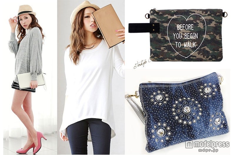 クラッチバッグで楽々おしゃれ度アップ！アカ抜けコーデに変身
