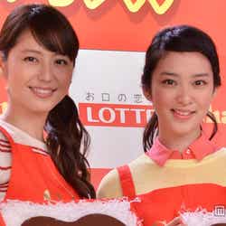 長澤まさみ(左)と武井咲(右)