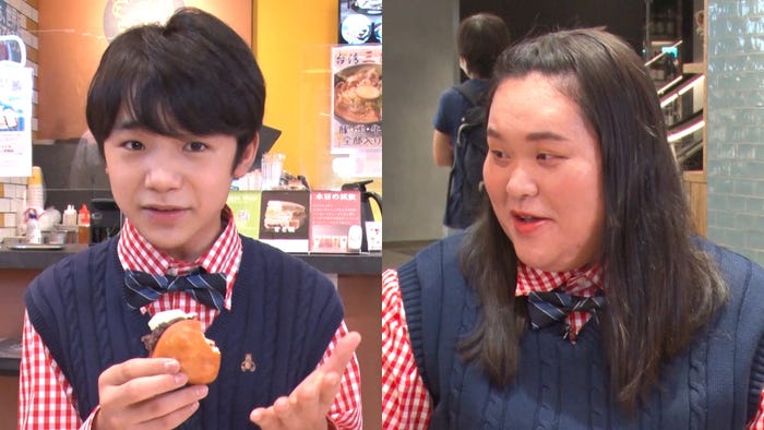 寺田心、田辺智加 (C)フジテレビ