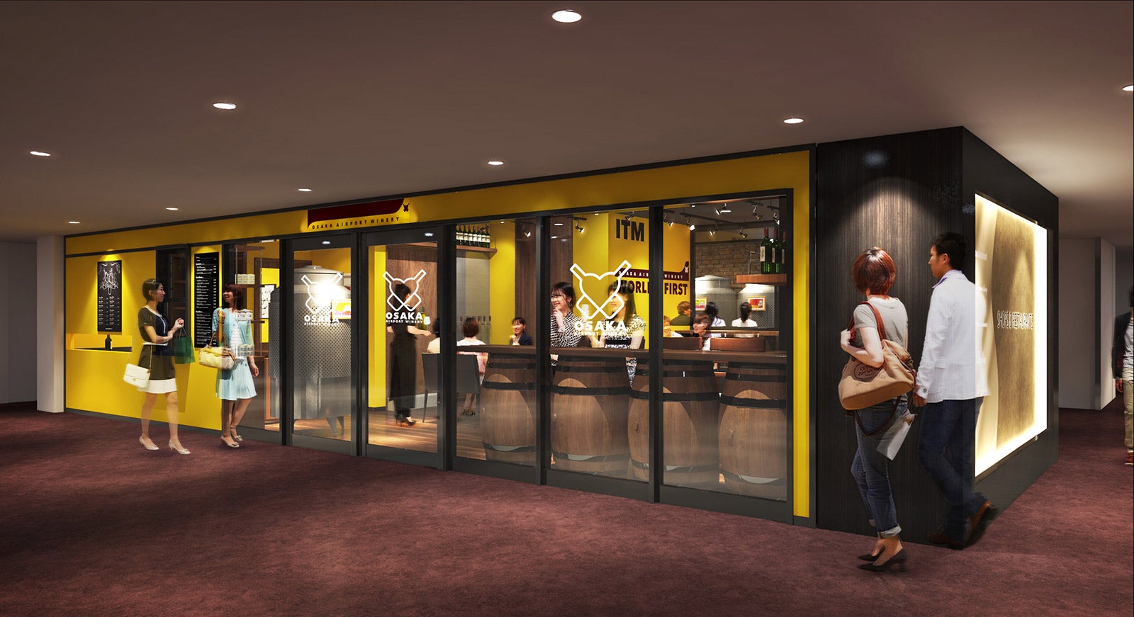 世界初、伊丹空港内にワイン醸造所＆ワインバルが誕生