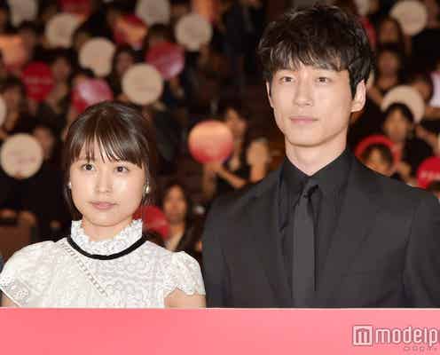 嵐・松本潤の一挙一動にファン大歓声 有村架純&坂口健太郎も驚く<ナラタージュ>