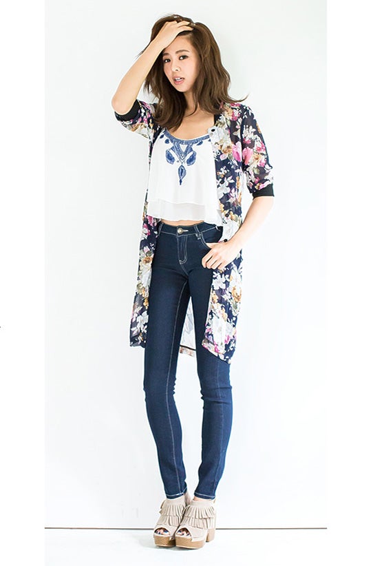 ジョーゼットロングブルゾン　1,798円(税込)「Re:EDIT by GALSTAR」／画像提供：Re:EDIT by GALSTAR