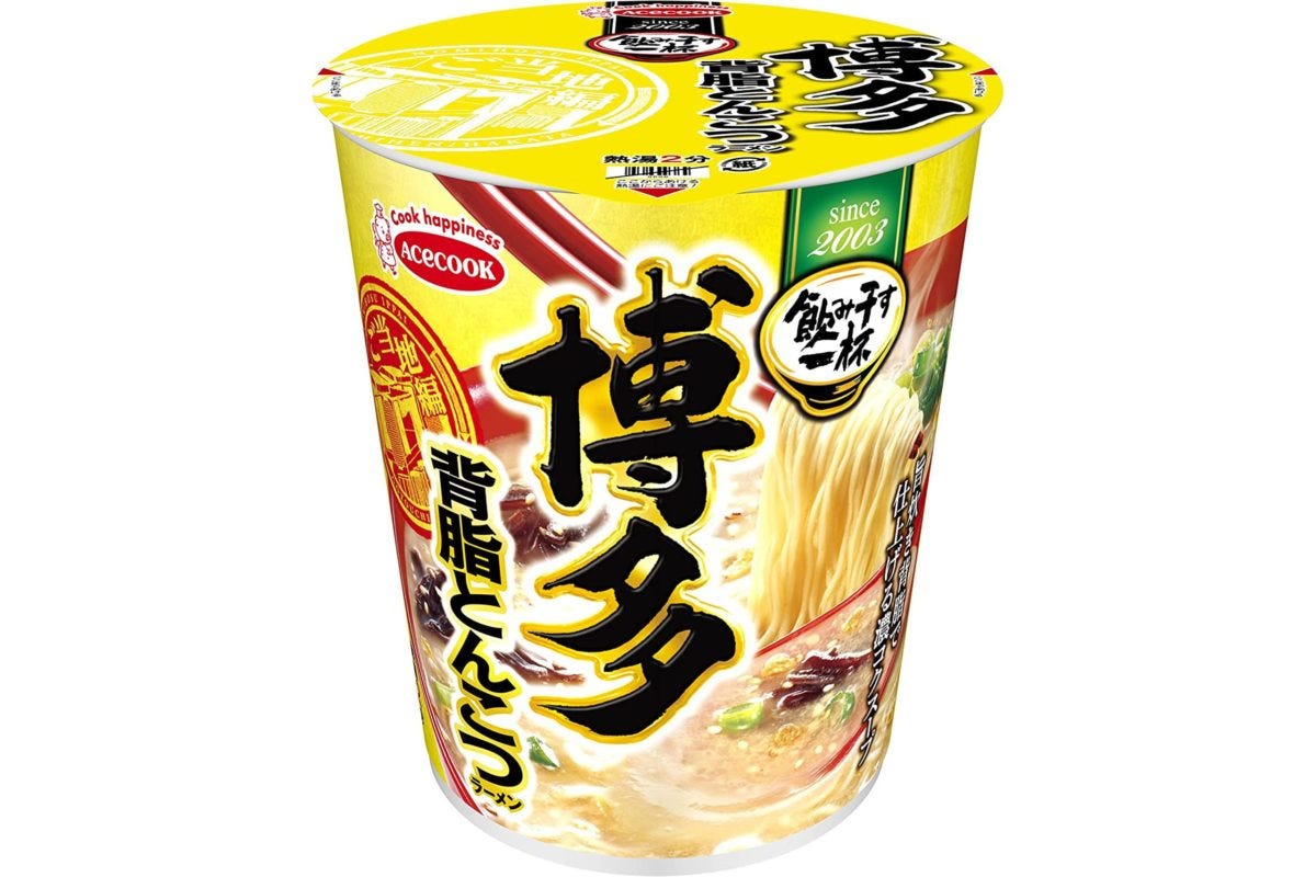 エースコック飲み干す一杯博多背脂とんこつラーメン