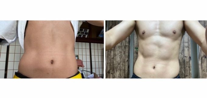 はじめしゃちょー、腹筋ビフォーアフターが「すごすぎる」「衝撃」と話題