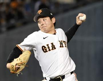 巨人・ドラ1竹丸3勝目 プロ初2桁K、粘投5回1失点「うれしいです」