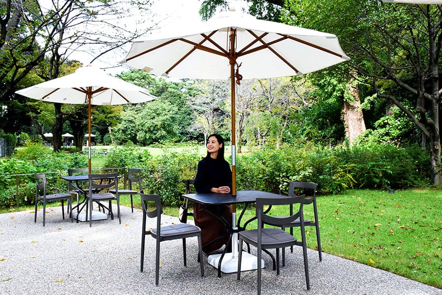 レストラン デュ パルク テラス席