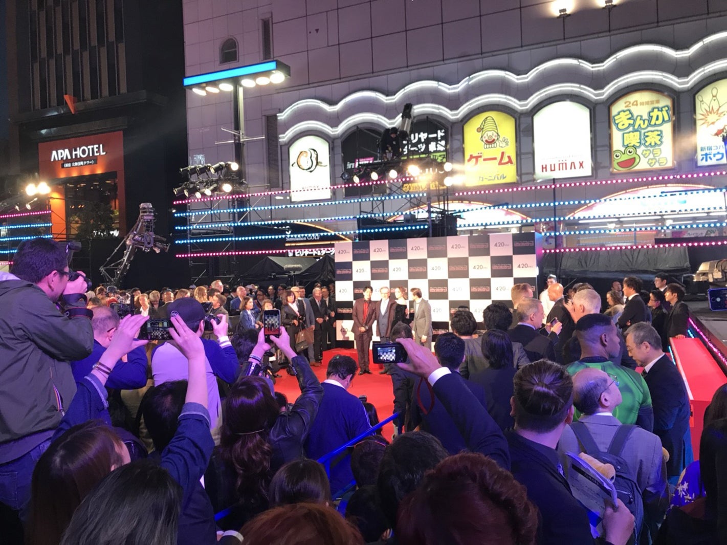 「レディ・プレイヤー1」ジャパンプレミアの様子（提供写真）