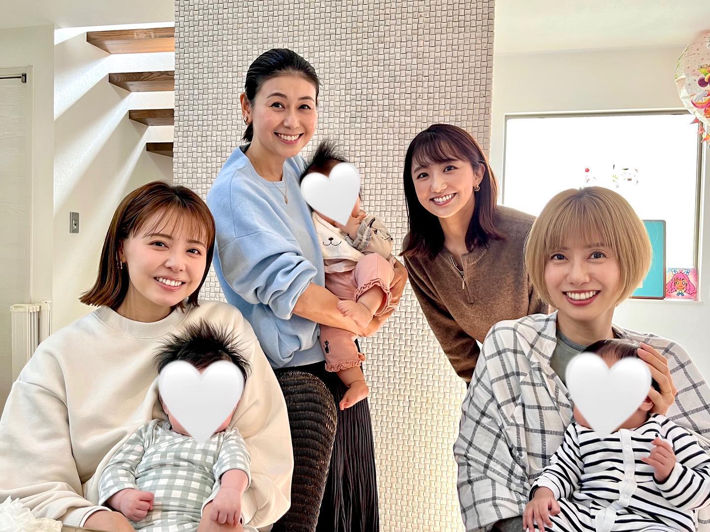 宮澤智アナウンサー、山中章子アナウンサー、松村未央アナウンサー、山崎夕貴アナウンサー／松村アナInstagramより