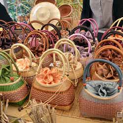 竹細工の実演・展示