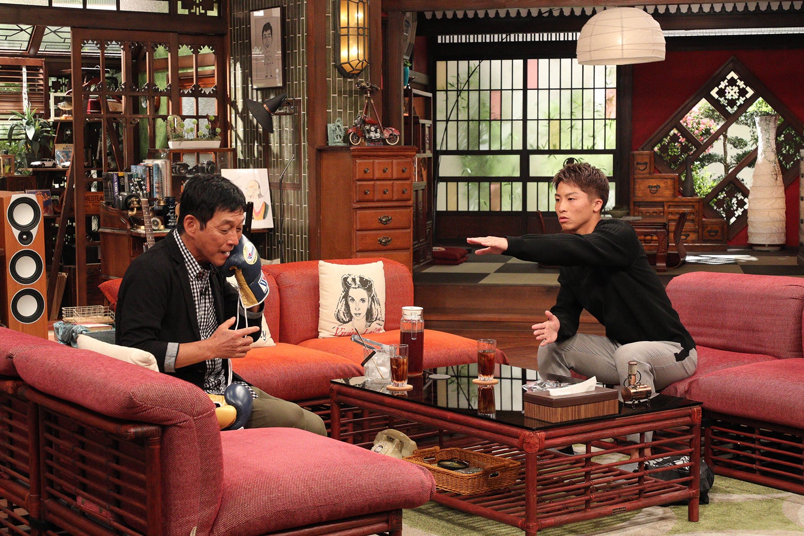 明石家さんま、井上尚弥（C）関西テレビ