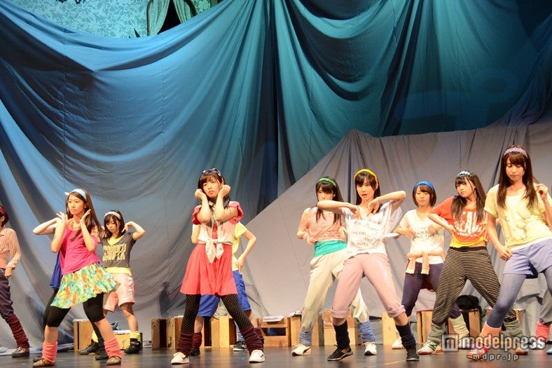 舞台「16人のプリンシパル」公開リハーサル中の乃木坂46