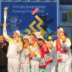 チャン･グンソクも参加した聖火リレーの様子（写真提供：2018平昌冬季オリンピック大会組織委員会）