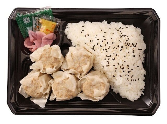ローソンストア100の大阪王将焼売弁当のビジュアル