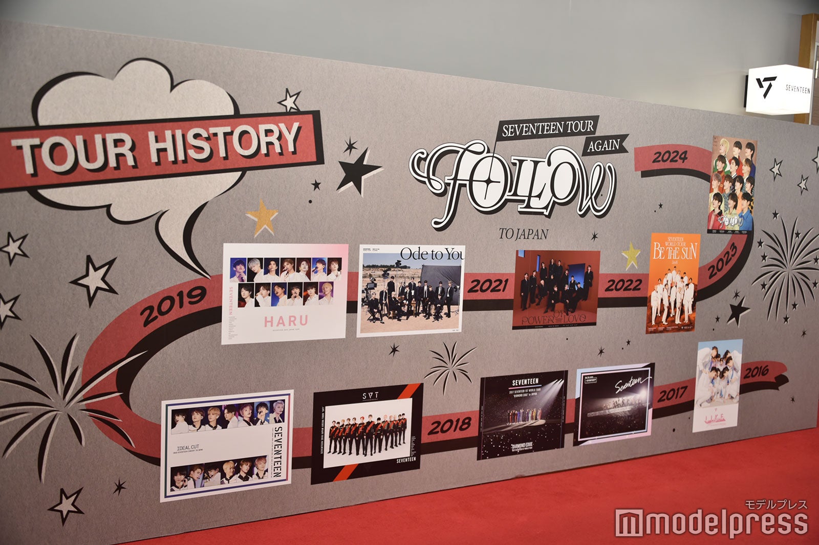 SEVENTEEN「TOUR HISTORY」（C）モデルプレス