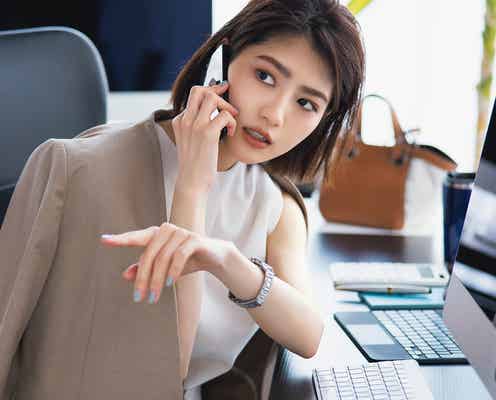 若月佑美、敏腕OLのオンとオフ熱演 「Oggi」でメイク連載スタート