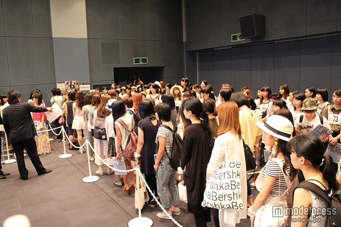 行列がズラリ!/福岡オーディションの様子