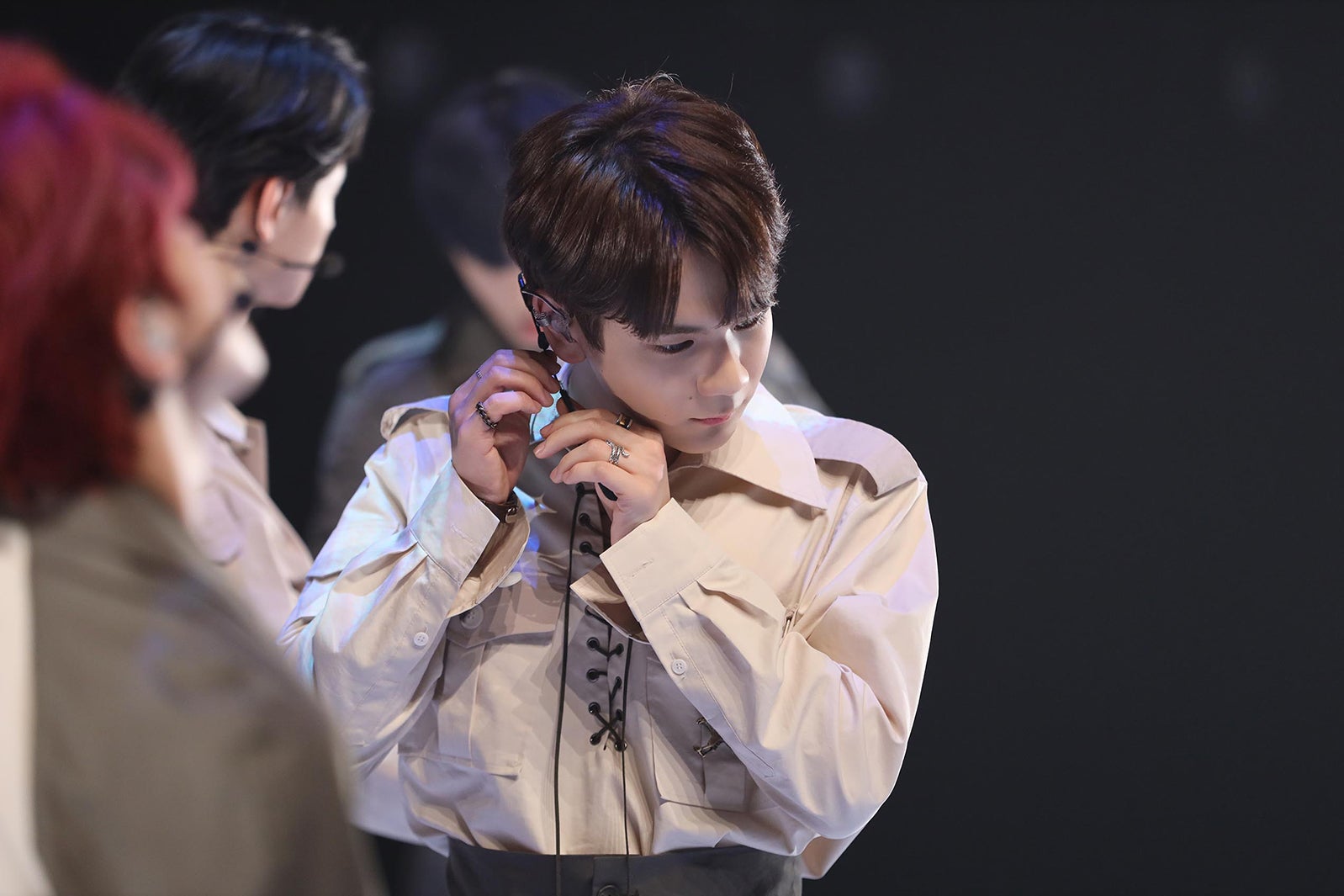 豆原一成／新曲パフォーマンス撮影直前（C）フジテレビ