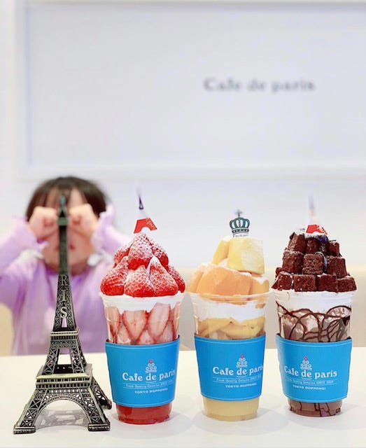 「カフェ ド パリ」韓国発フルーツパフェ“ボンボン”人気店が大阪初出店