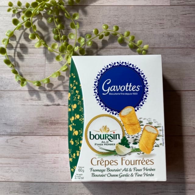 開封前のカルディのガヴォットミニクレープブルサンクリーム