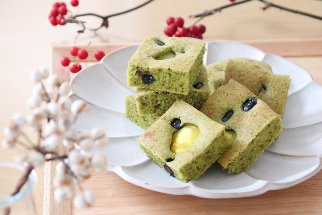 余ったおせちをリメイク 栗と黒豆の抹茶ケーキ の作り方 モデルプレス