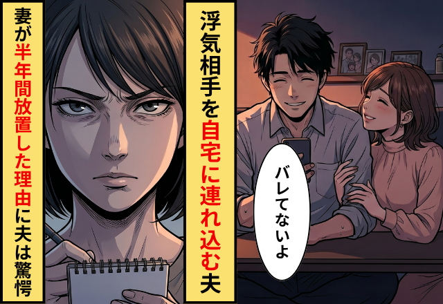 我が家に浮気女を連れ込んだ夫！？だが妻が【半年間】知らないふりを続けたワケ