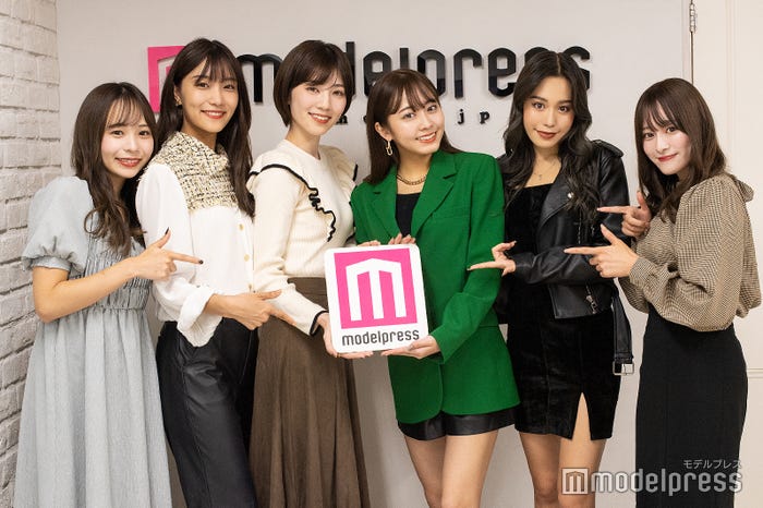 「ミス青山」ファイナリスト/左から吉國唯さん、渡邊絵里香さん、竹田そふ綾さん、鈴木里奈さん、井上奈欧美さん、金城愛珠さん(C)モデルプレス